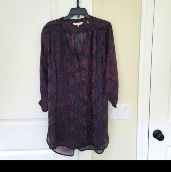 REBECCA TAYLOR Python Print Tunic Blouse/Dress - Picture 1 of 13